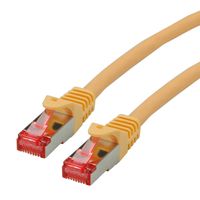 Cordon ROLINE S/FTP(PiMF) Cat.6, LSOH, Component Level, jaune, 0,3 m
