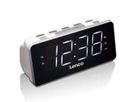 Lenco Radio-réveil CR-018 White, Blanc