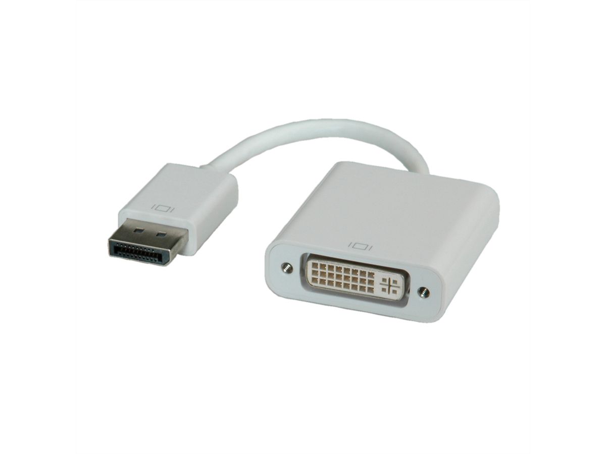 ROLINE DisplayPort-DVI Adapter, DP Stecker-DVI Buchse