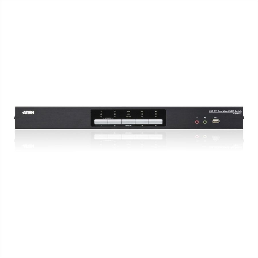ATEN CS1644A Switch KVM Dual-View DVI, USB, Audio, USB-Hub, 4 ports