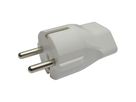 Schönenberger Adapter D/CH, Schutzkontakt Stecker/Buchse T23, weiss