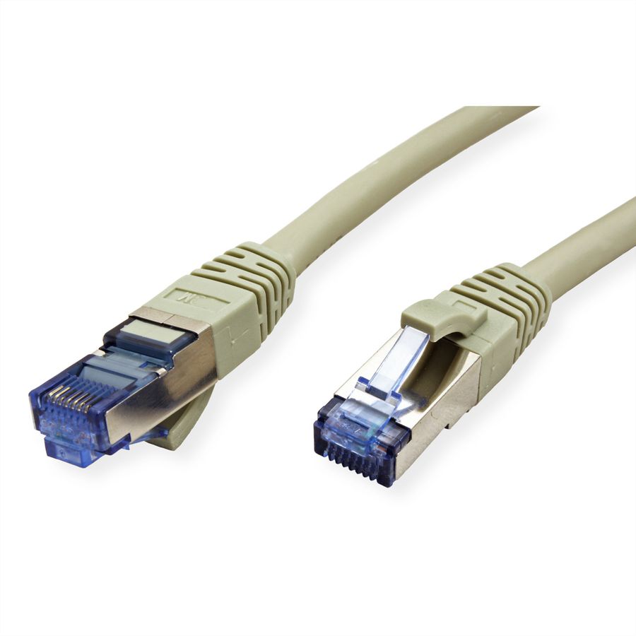 VALUE Patchkabel Cat.6A (Class EA) S/FTP (PiMF), LSOH, grau, 20 m