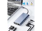 VALUE Station d'accueil USB type C, HDMI 4K60, 1x Gigabit Ethernet, 2x USB A + type C PD, 1x SD/microSD, 1x audio