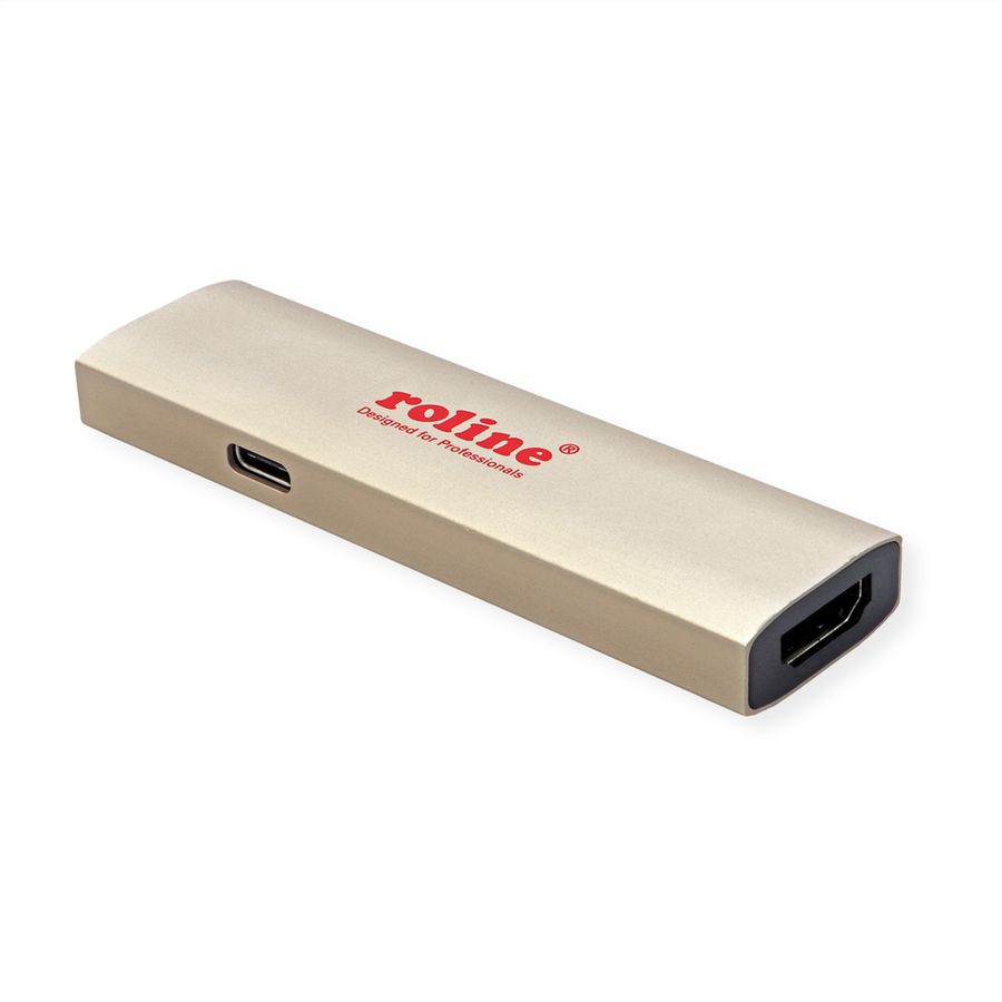 ROLINE GOLD Adaptateur Type C - HDMI, F/F, avec PD (60W)