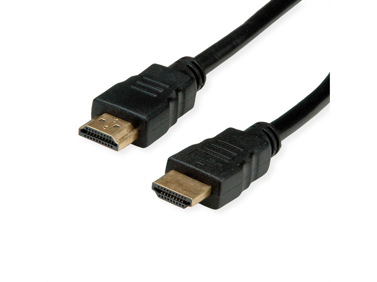 ROLINE RM Câble HDMI High Speed avec Ethernet, noir, 1 m