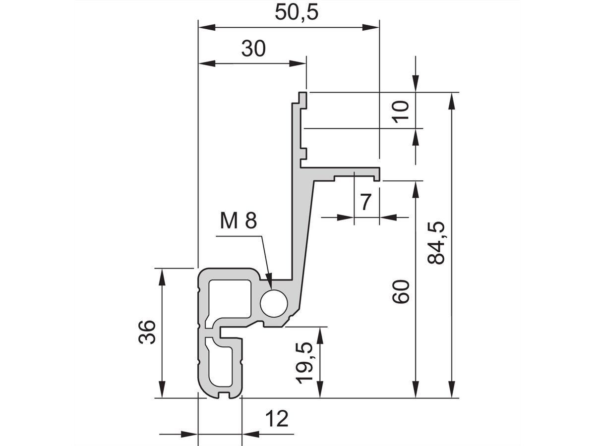 Cadre d'armoire Novastar SCHROFF, Slim-Line, 34 U 553W 1000D