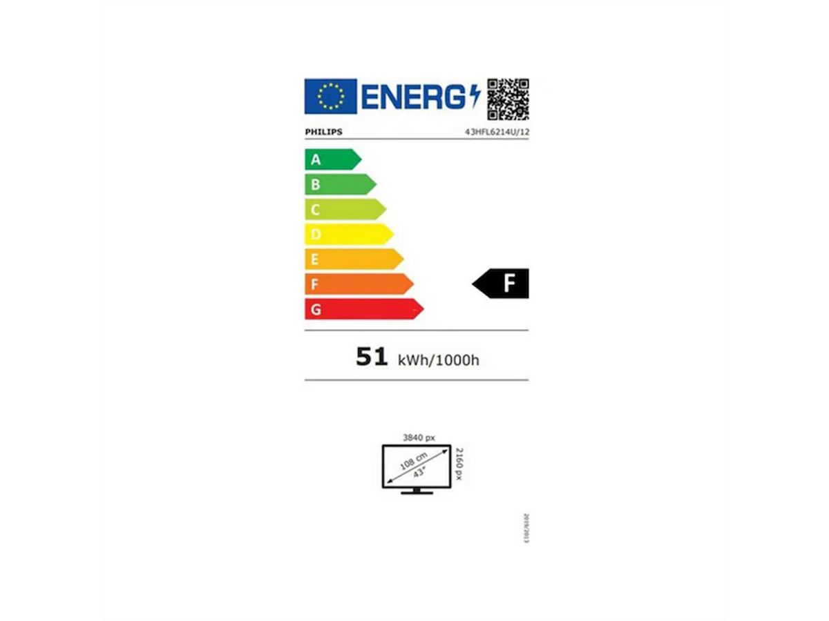 **Retoure**Philips Hotel TV 43HFL6214U/12, 43", UHD, 400cd/m², Netflix