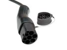 ROLINE E-Auto Ladekabel Typ2, 3-phasig, 480VAC (3P+N+E), 16 A, 11 kW, Spiralkabel (max. 3m)