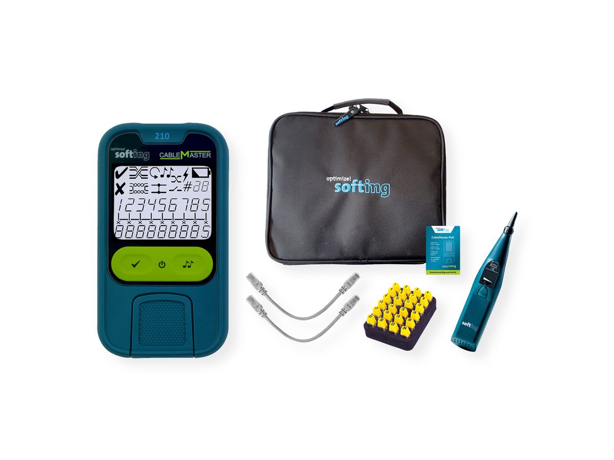 SOFTING CableMaster 210 Kit, Durchgangs- und Verdrahtungstester