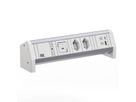 BACHMANN DESK 2xCH 0° 1xUSB A/C 22W 1xSchalter GST18 RAL9010