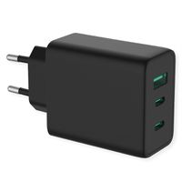 VALUE Chargeur USB, 3 ports, (2x C+ 1x A), 65W, technologie GaN