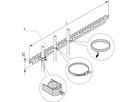 SCHROFF Varistar Rail support de câbles pour profondeur d'armoire, RAL 7021, 1100D