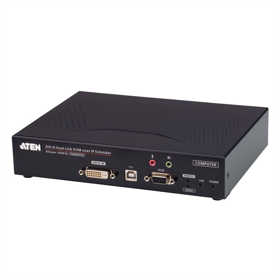 ATEN KE6910T DVI-D Dual Link KVM Over IP Extender Sender
