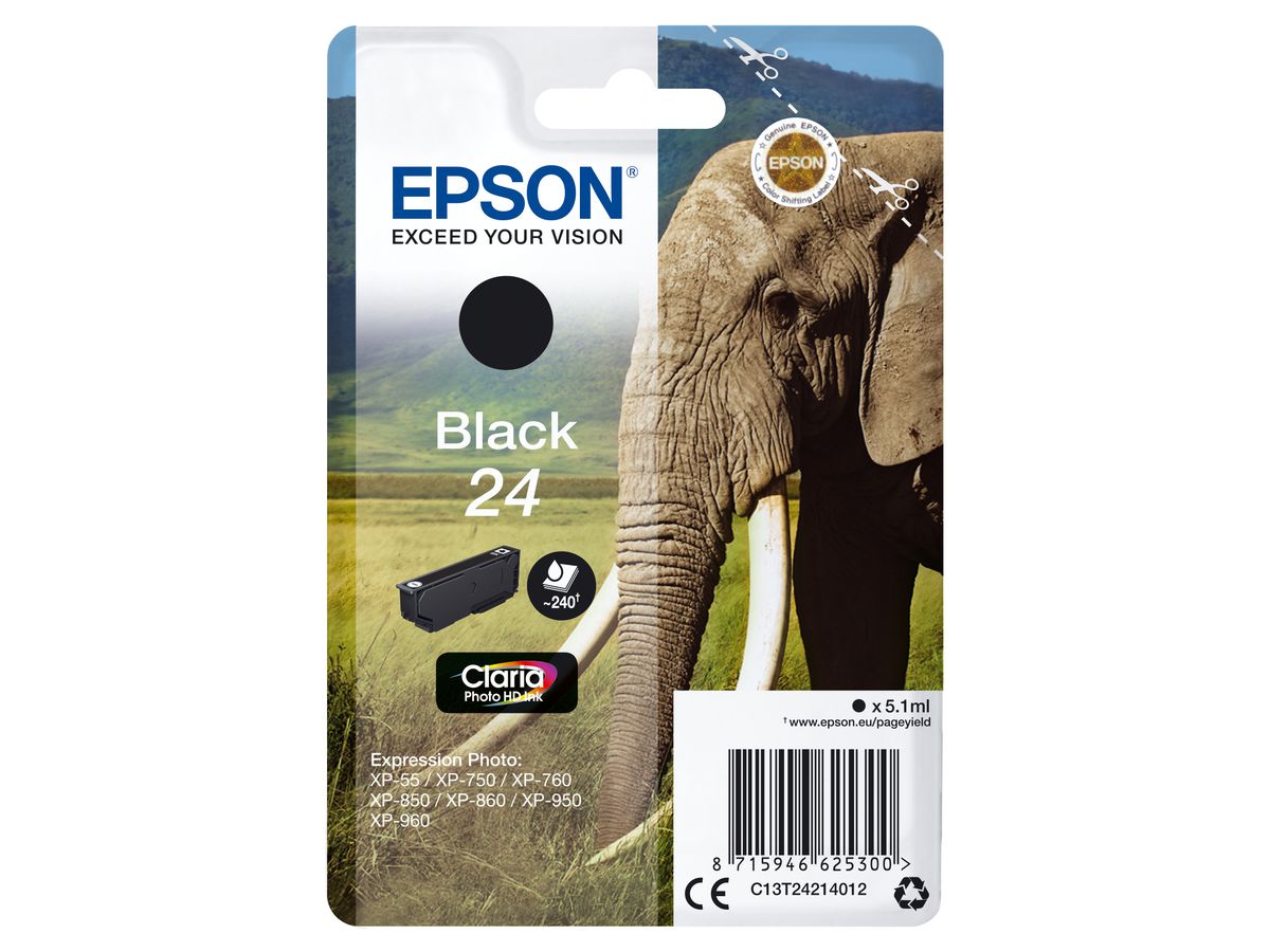 Epson Elephant Cartouche "Eléphant" - Encre Claria Photo HD N