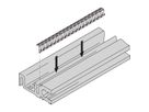 SCHROFF EMV-Dichtung (Stahl, rostfrei) zwischen Abdeckblech und Modulschiene - KONT.STR MS-ADBL 42TE 10STK