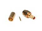 TELEGÄRTNER SMA-Crimpstecker, für RG-58C/U, Löt-/Crimpanschluss, vergoldet