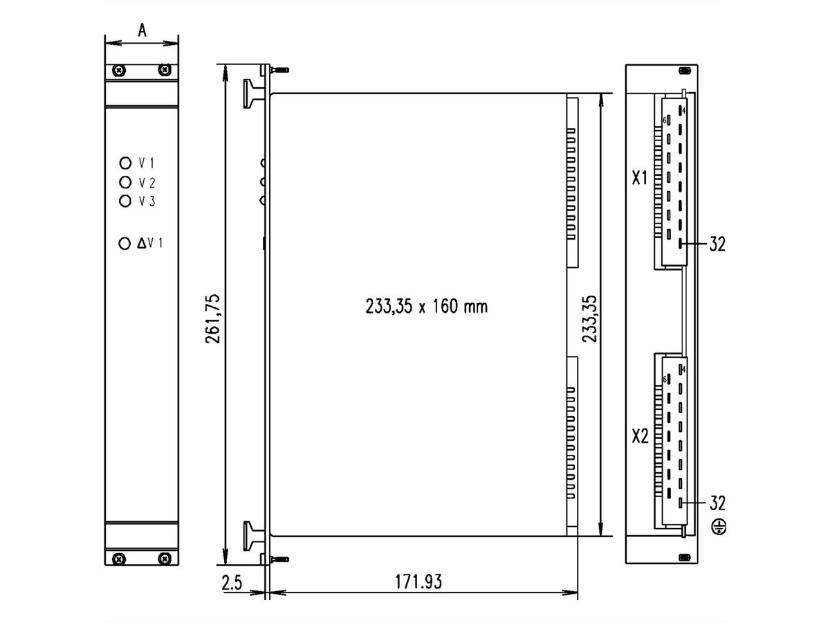 SCHROFF AC/DC Schaltregler Triple, 150/224 W - NETZGERAET MPS 022