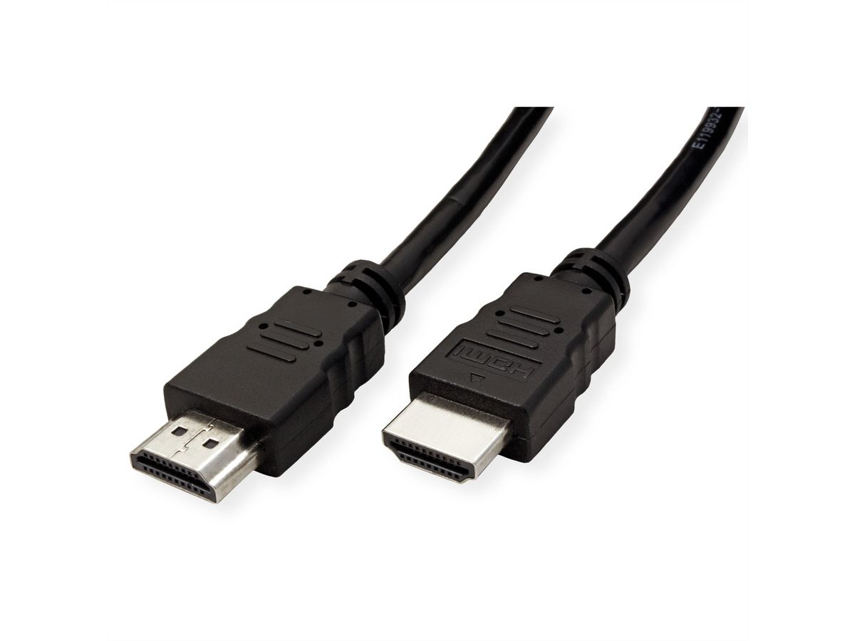 VALUE Câble de raccordement pour écran HDMI High Speed M-M, noir, 1 m