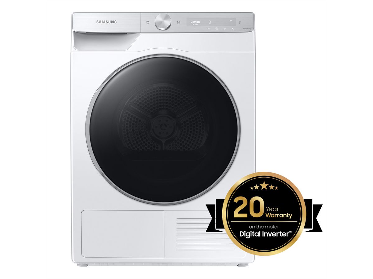 Samsung Sèche-linge DV8000, 9kg, Tint Door (Silver Deco)