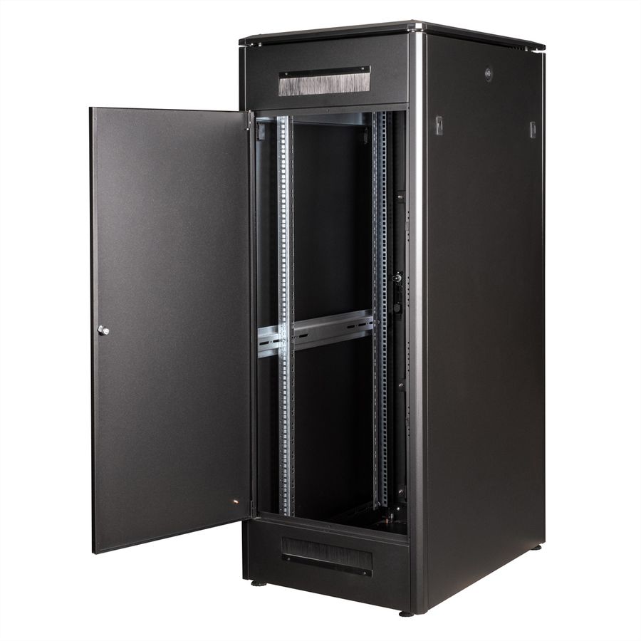 ROLINE 19-Zoll Netzwerkschrank Pro 32 HE, 600x800 BxT Glastür schwarz