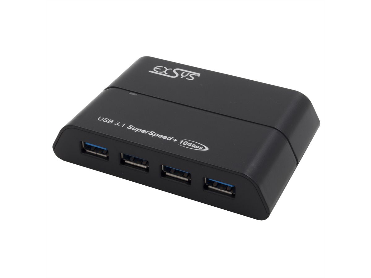 EXSYS EX-1225 USB 3.2 Gen2 C-HUB 4 Ports für Notebook, Matebook und MacBook