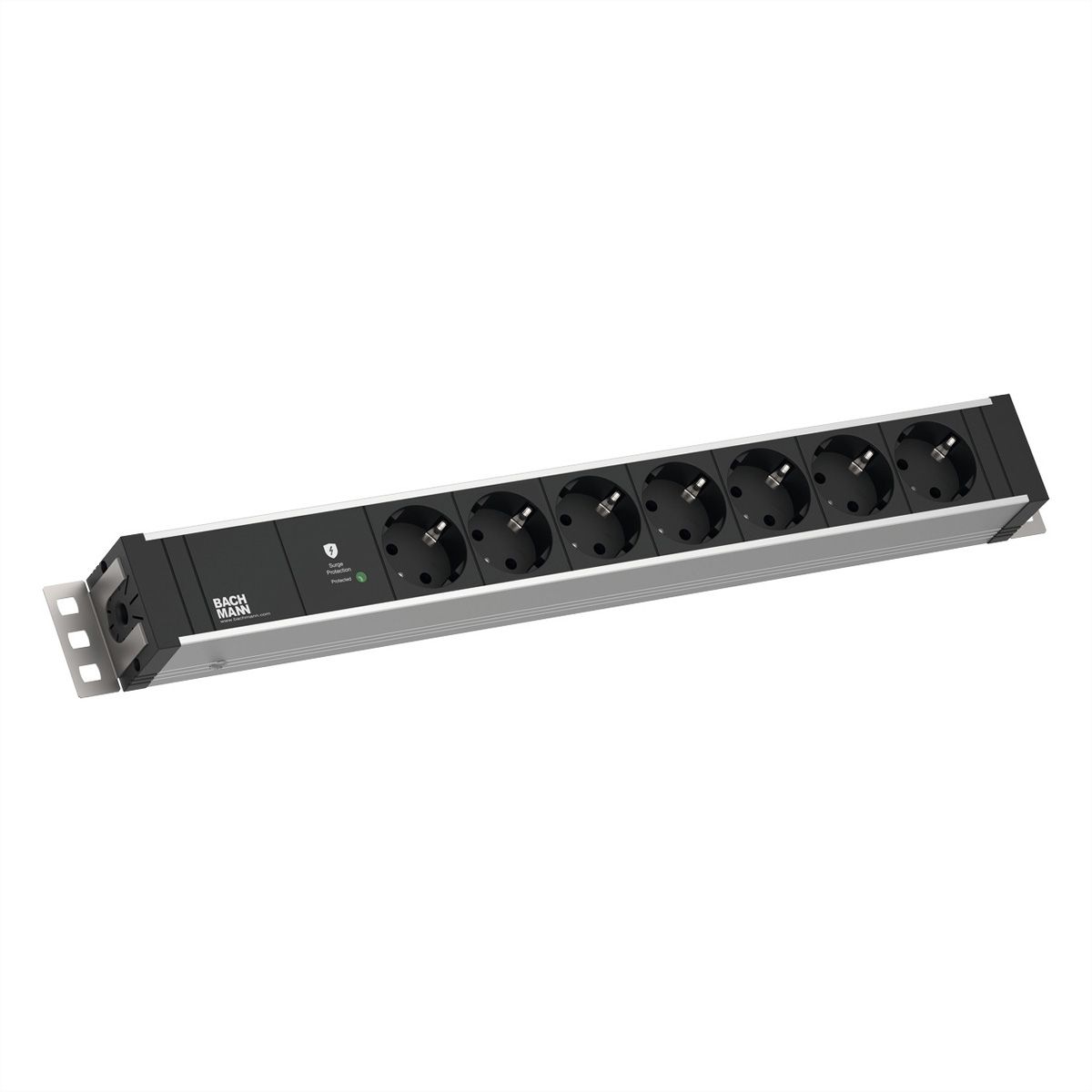 BACHMANN 19" 1,5UH 7xCEE7/3 ws 1xSPD-Plus 2,0m CEE7/7