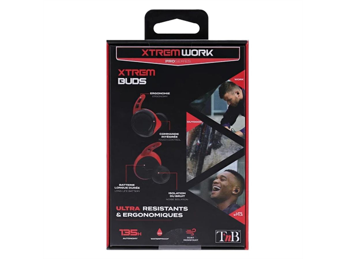T'nB Xtremework In-Ear Kopfhörer, IPX5, BT5.0, 9h playtime, 135h Batteriecase