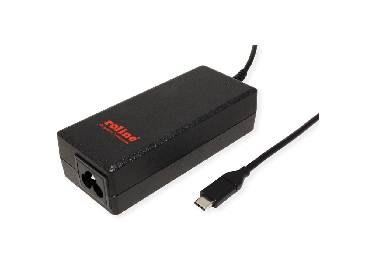 ROLINE Chargeur USB avec prise C6, 1x type C, 65W