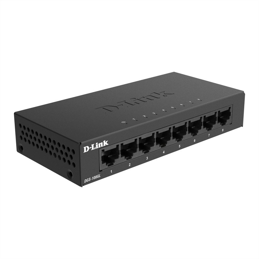D-Link DGS‑108GL Switch de bureau non administrable 8 ports Gigabit