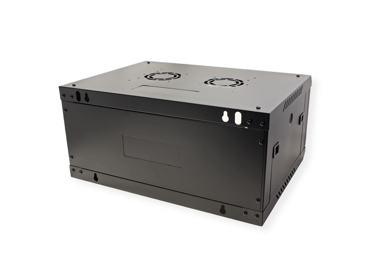 ROLINE 19" Boîtier mural Basic Plus 4U, 600x450 LxP noir