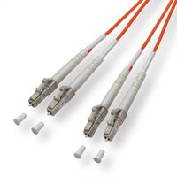 Câble Patch FO duplex 50/125µm LC/LC, orange, 1 m