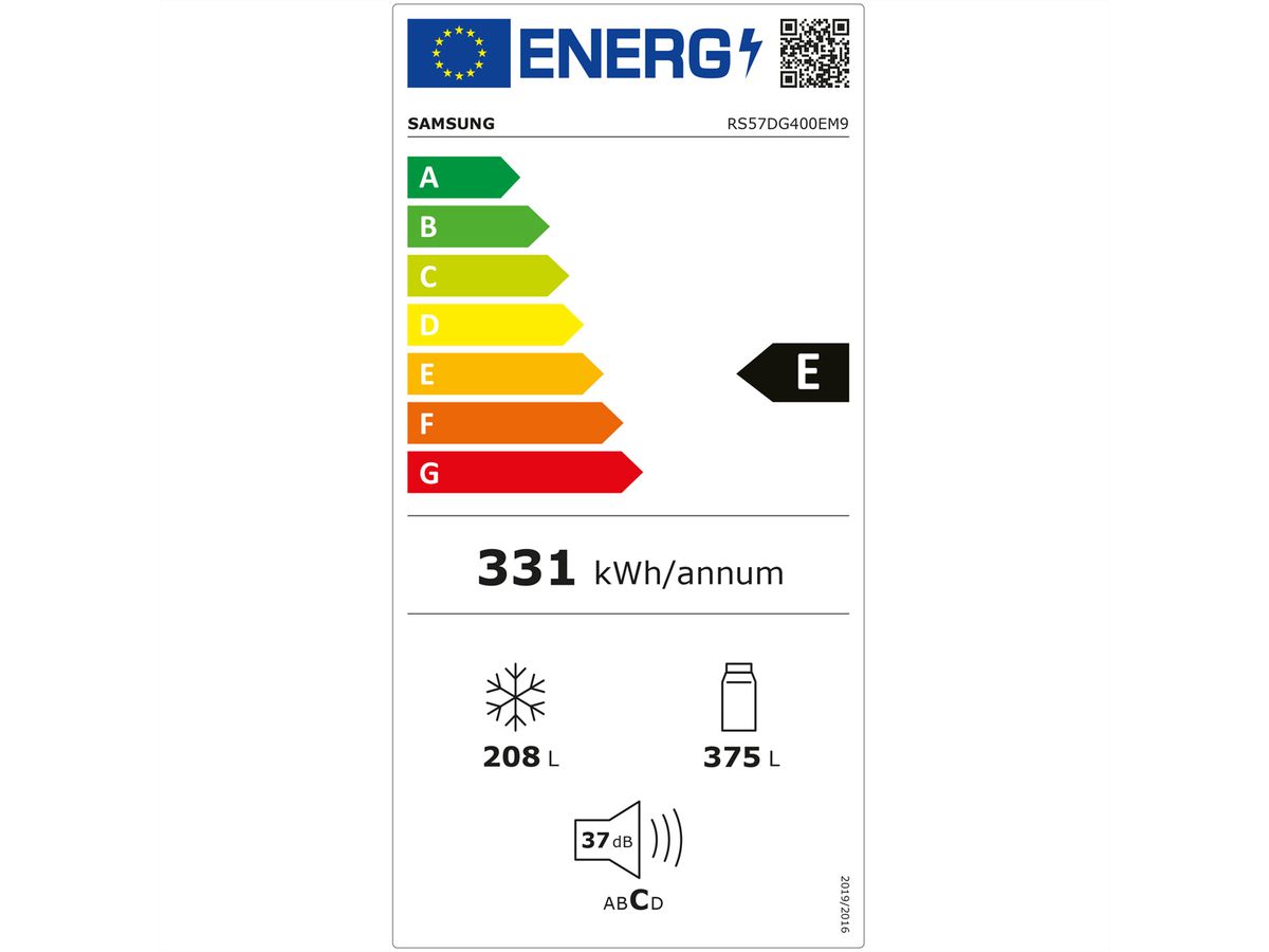 Samsung Food Center RS4000, 583l, Wi-Fi, Edelstahl-Optik