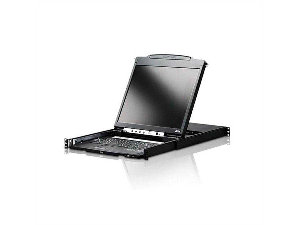 ATEN CL5800N Console KVM, LCD 48cm, VGA, PS/2-USB, port périphériques, CH-Layout