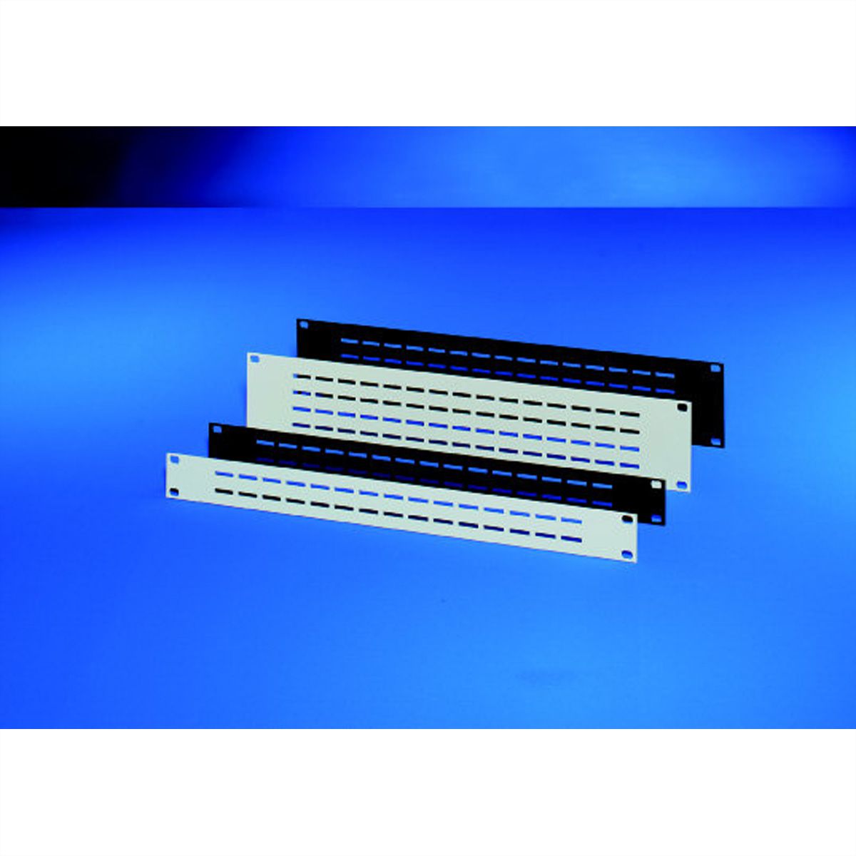 SCHROFF 19"-Belüftungsfrontplatten - BELUEFT.FRONTPL.1HE RAL7035