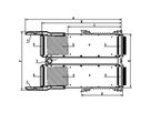 Adaptateurs de test SCHROFF pour VMEbus, P1, P2, C96, 6 U, 160 mm