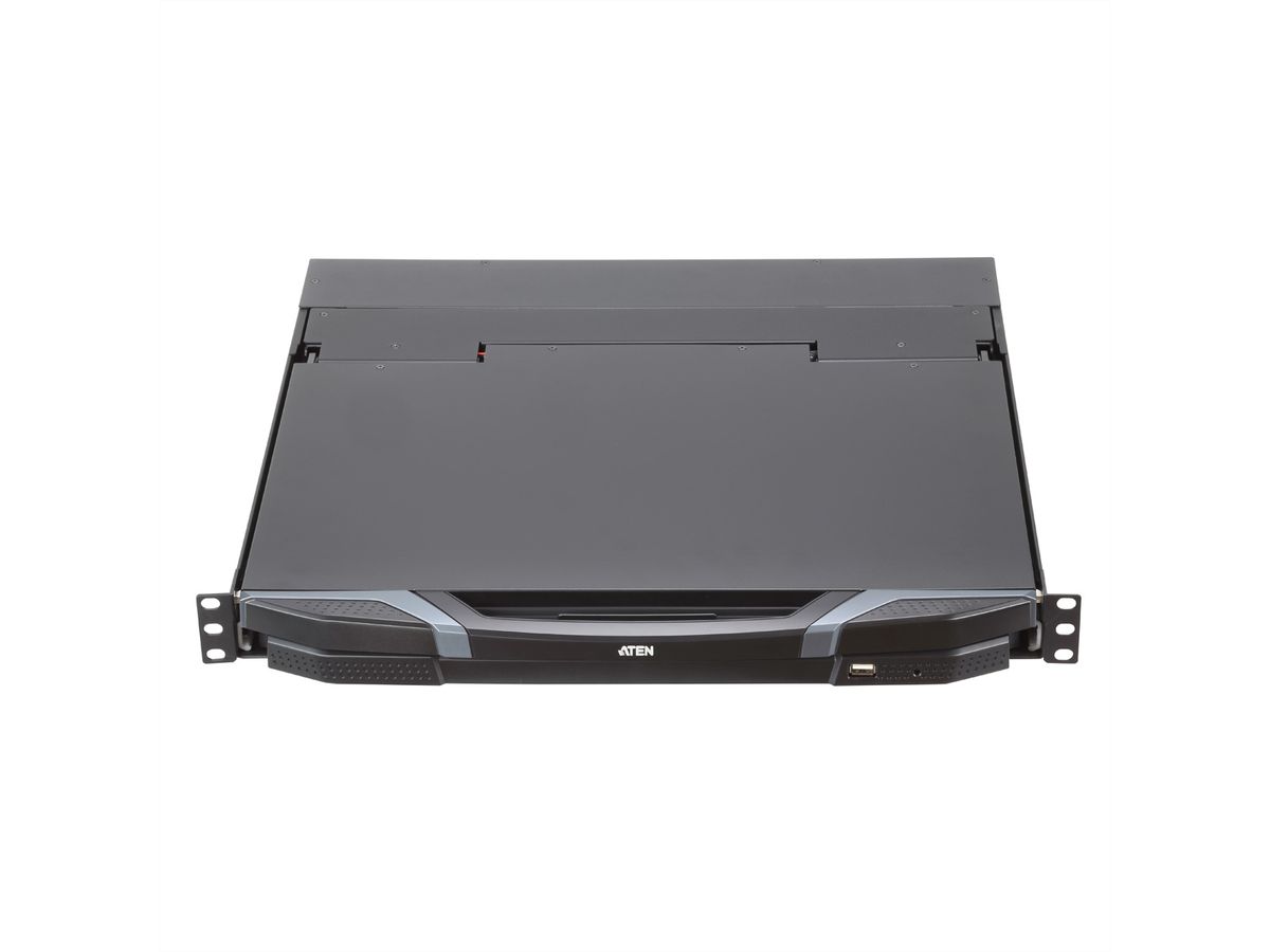ATEN CL3800NW KVM-Konsole USB HDMI DVI VGA Dual Rail, UK-Layout
