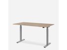 WRK21 Schreibtisch Smart 120 x 80 cm, Höhenverstellbar, Kendal Eiche / Grau