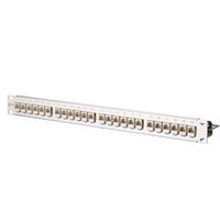 C6Amodul 24 ports 180°M 1UH acier inox, argent