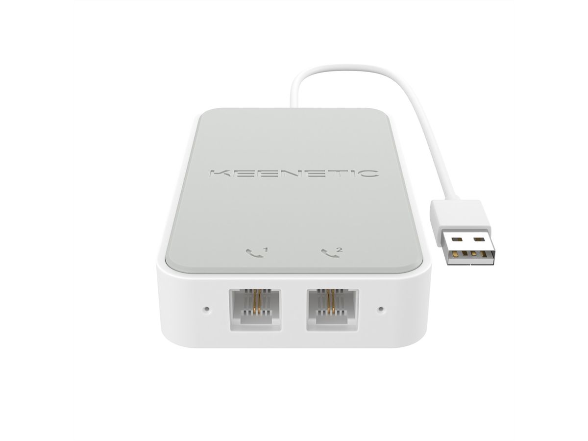 Keenetic Linear Zwei-Port-USB-Adapter für Analogtelefone
