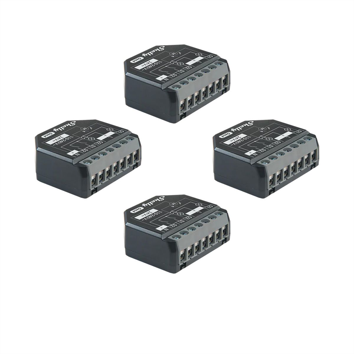 Shelly Acteur de switch 2PM Gen4, (Quadro Pack)