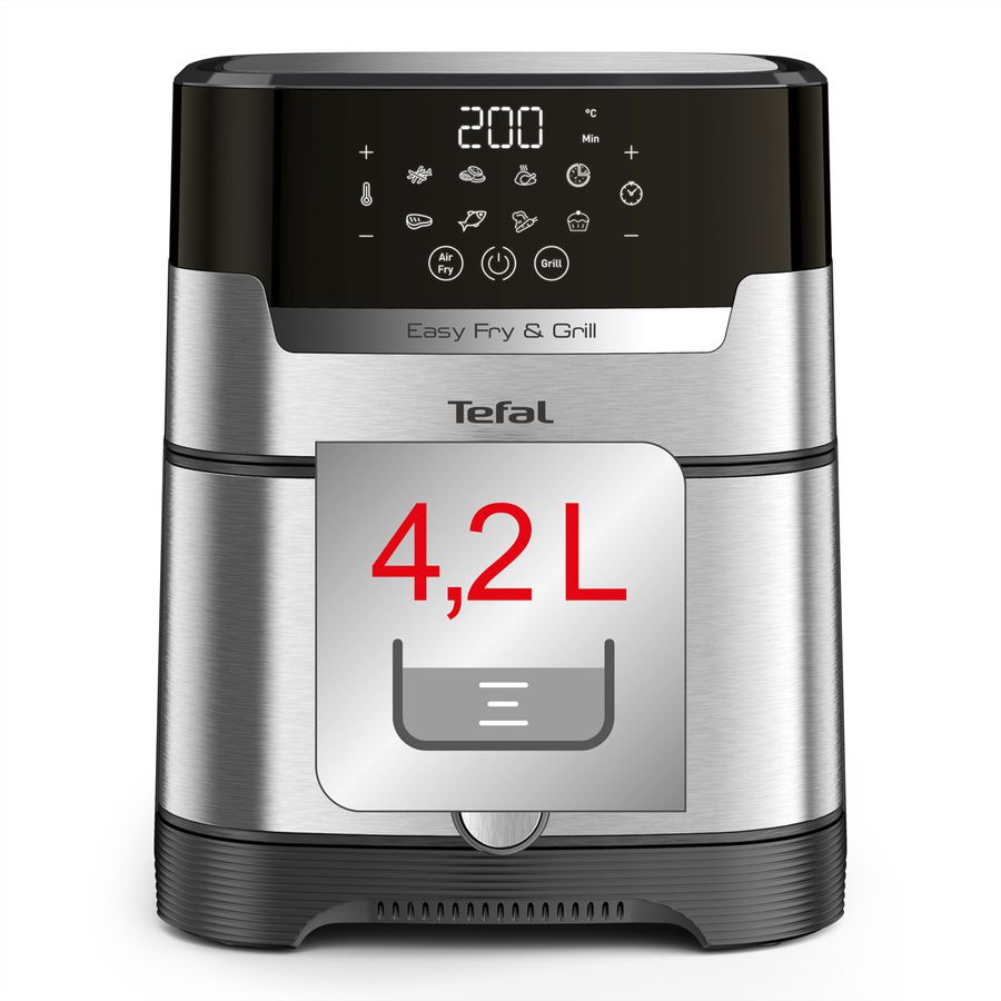Tefal Heissluftfritteuse EY505D15, Easy Fry & Grill Precision+
