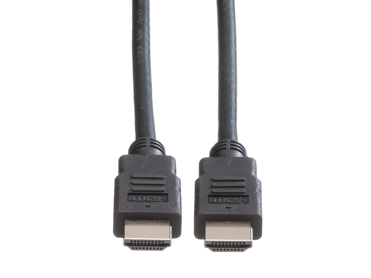 ROLINE Câble HDMI High Speed avec Ethernet, LSOH, noir, 7,5 m