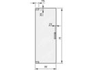 SCHROFF Glastür - GLASTUER 47HE 600B 180GRD