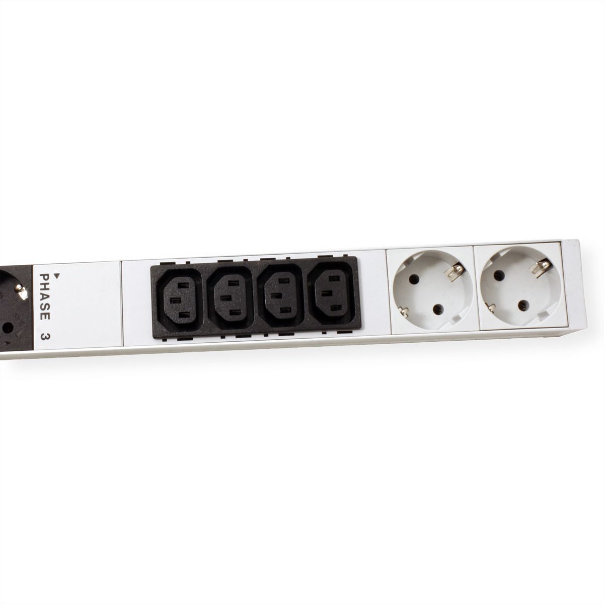 BACHMANN IT PDU ALU 0UH 12x C13 6x contact de protection 3x 16A CEE rouge