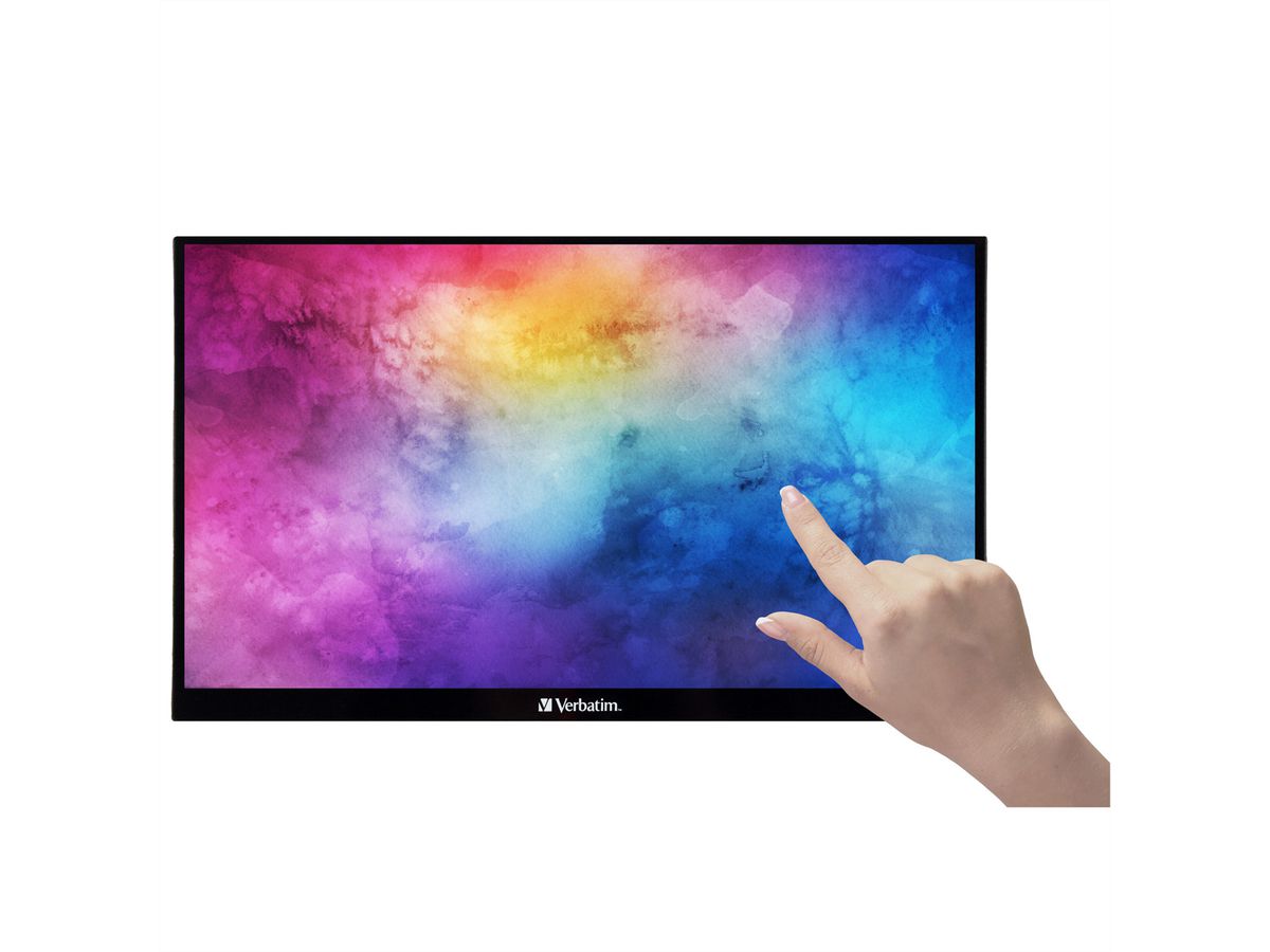 Verbatim Port. Touchscreen Monitor 14", 1920x1080, HDMI, USB-C