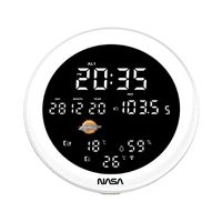 Nasa Station météo WSP1700WD, bois, Haut-parleur Bluetooth