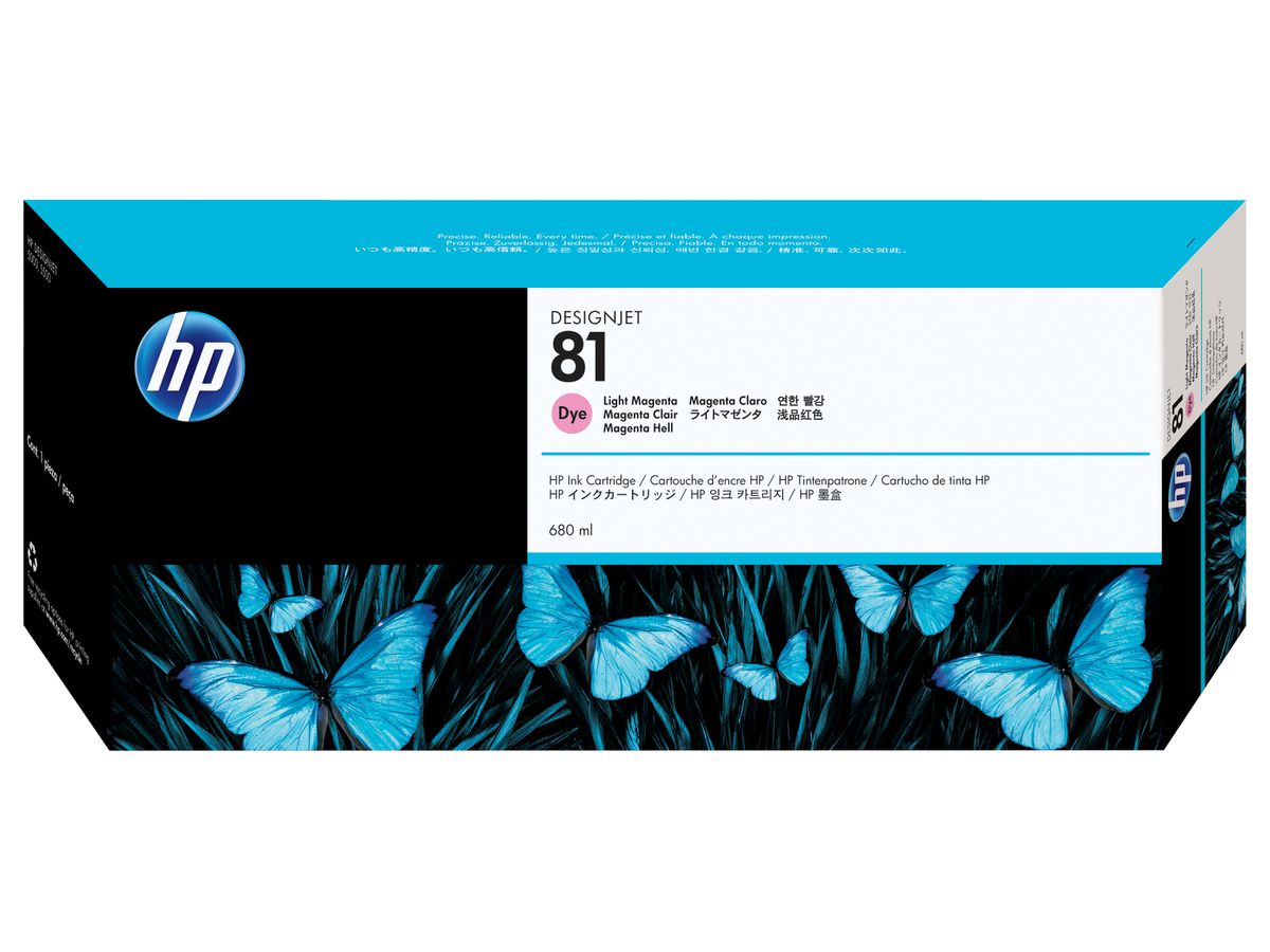 HP 81 Magenta hell Druckerpatrone, farbstoffbasiert, 680 ml