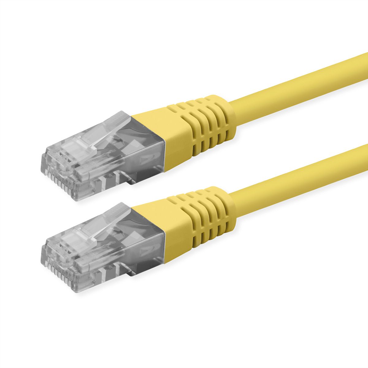 ROLINE Cordon Cat.6 (Classe E), UTP, PoE, jaune, 2 m
