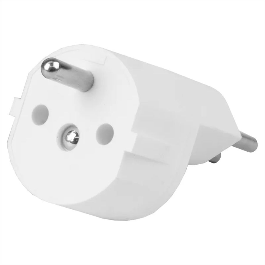 Steffen FIX Adapter DE/CH, CEE7/17 T12 3-polig dezentral weiss