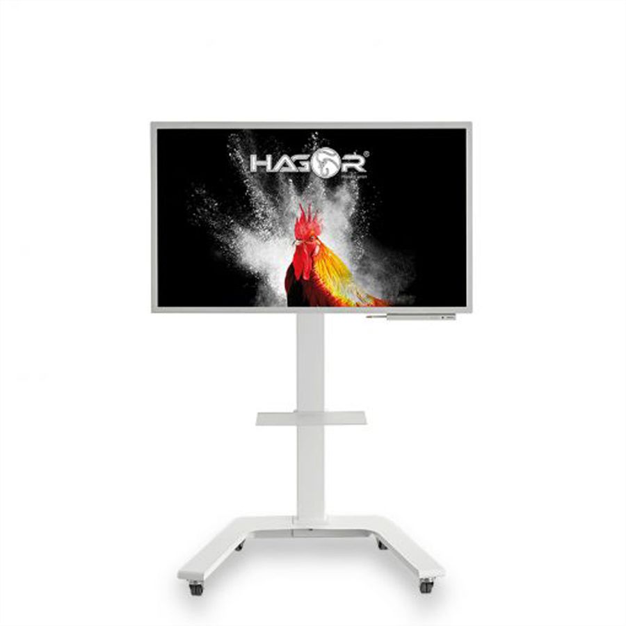 Hagor support mural ST SA Flip II 55, système de support mobile pour Samsung WM55H et WM55R, blanc